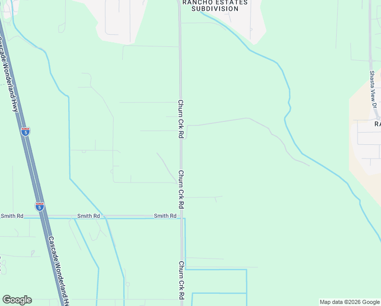 map of restaurants, bars, coffee shops, grocery stores, and more near 8064 Churn Creek Road in Redding