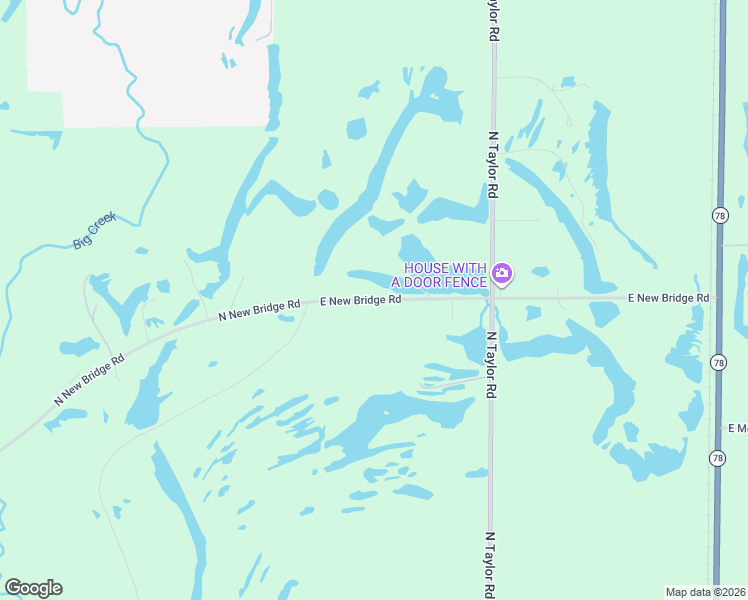 map of restaurants, bars, coffee shops, grocery stores, and more near 21399-21401 East New Bridge Road in Canton