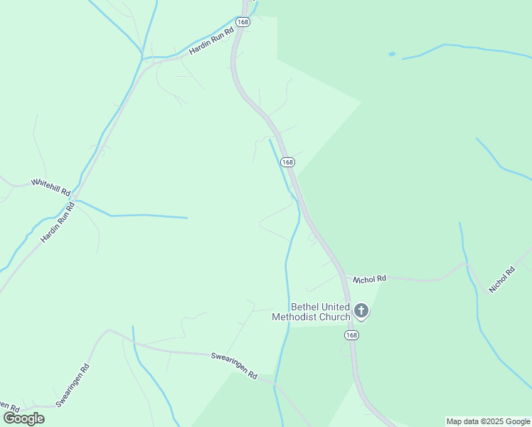 map of restaurants, bars, coffee shops, grocery stores, and more near 2038 Pennsylvania 168 in Georgetown