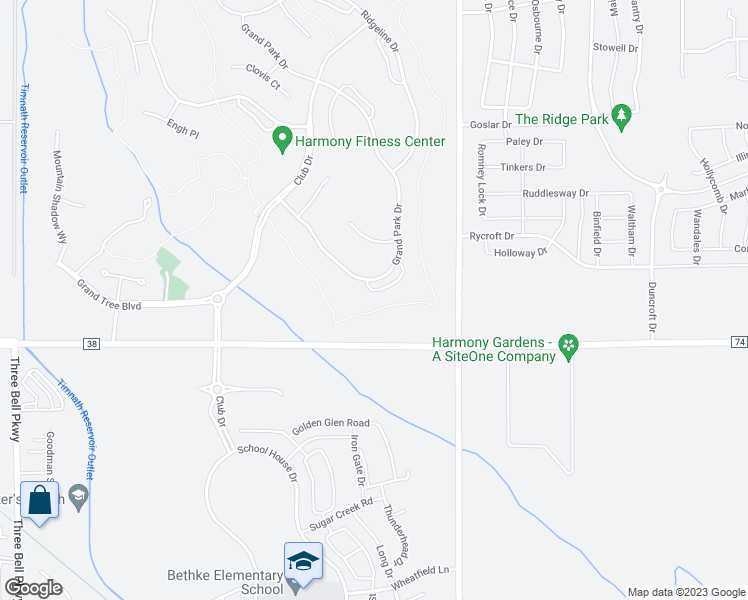 map of restaurants, bars, coffee shops, grocery stores, and more near 4336 Ardglass Lane in Timnath