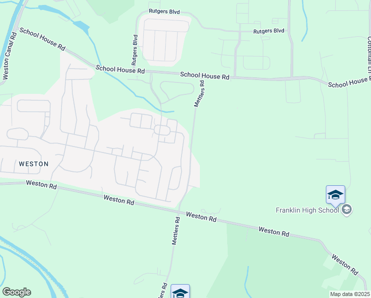 map of restaurants, bars, coffee shops, grocery stores, and more near 51 Bayard Road in Franklin Township