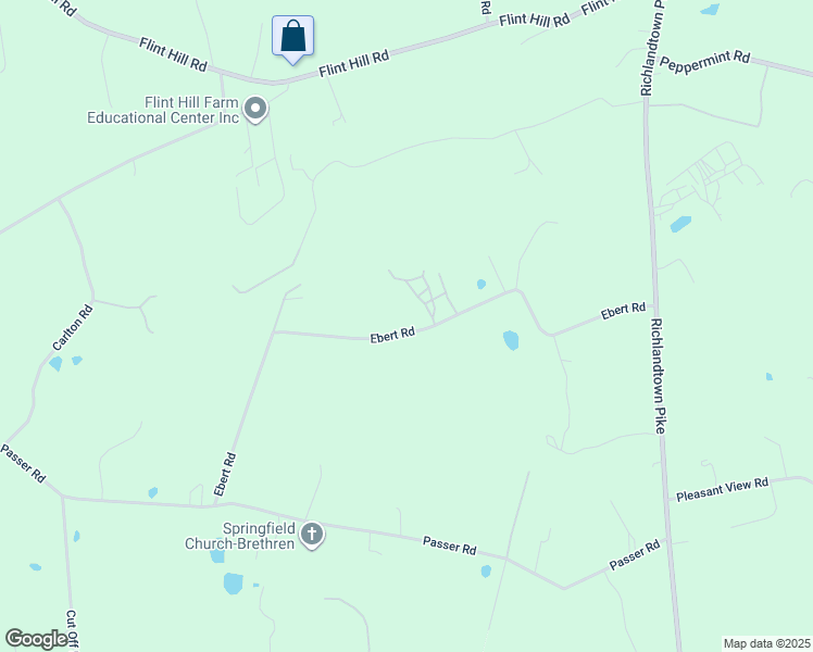 map of restaurants, bars, coffee shops, grocery stores, and more near 991 Ebert Road in Coopersburg
