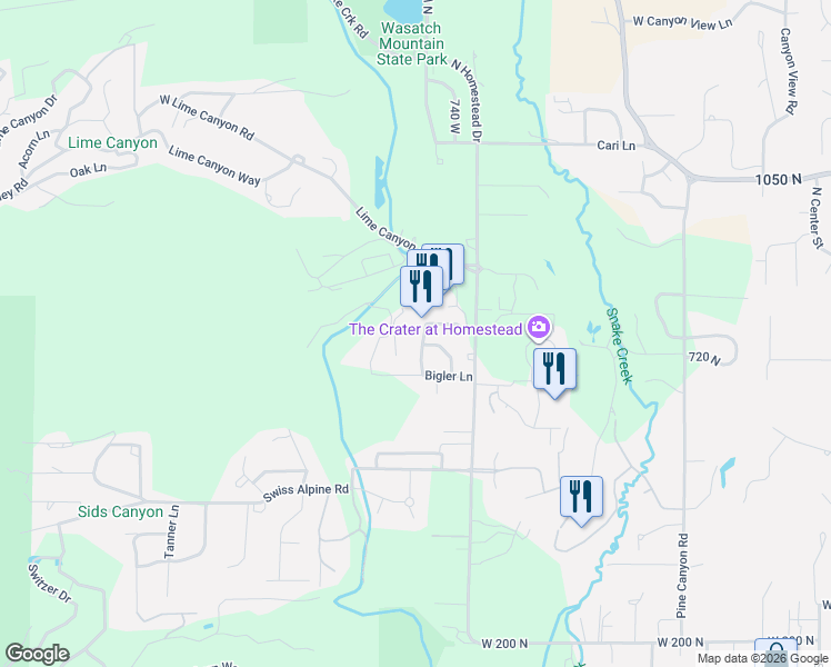 map of restaurants, bars, coffee shops, grocery stores, and more near 840 Bigler Lane in Midway
