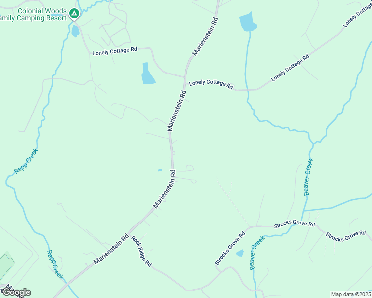 map of restaurants, bars, coffee shops, grocery stores, and more near 386 Marienstein Road in Upper Black Eddy