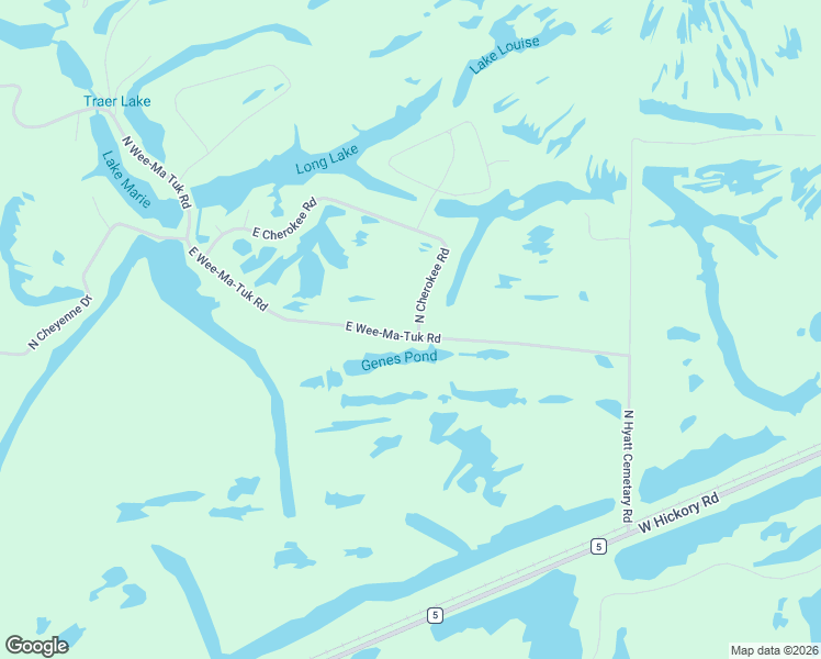 map of restaurants, bars, coffee shops, grocery stores, and more near 23000 North Cherokee Road in Cuba