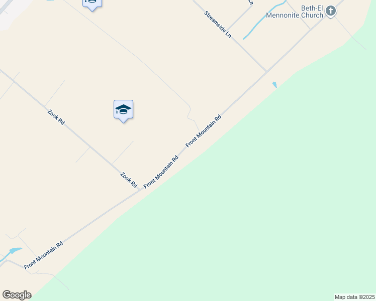 map of restaurants, bars, coffee shops, grocery stores, and more near 700 Front Mountain Road in Allensville