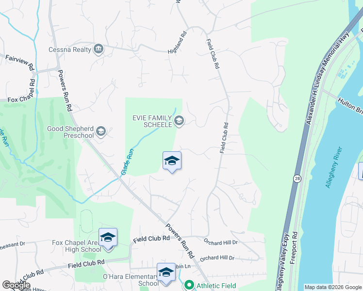 map of restaurants, bars, coffee shops, grocery stores, and more near 216 Timber Ridge Road in Pittsburgh