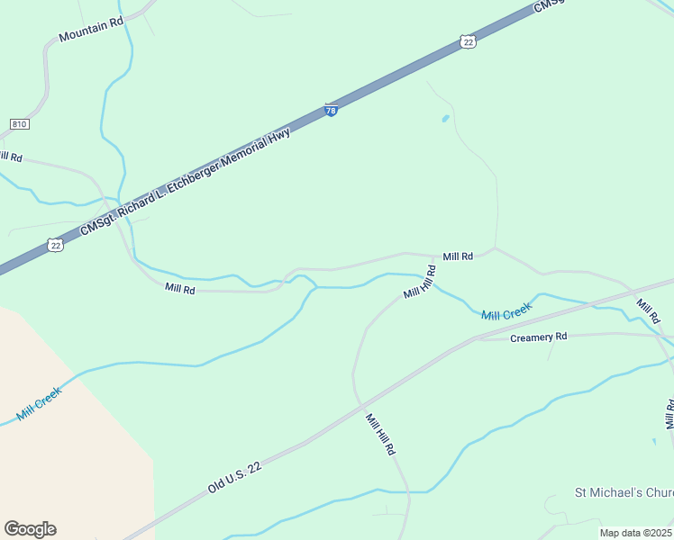 map of restaurants, bars, coffee shops, grocery stores, and more near Mill Road in Hamburg
