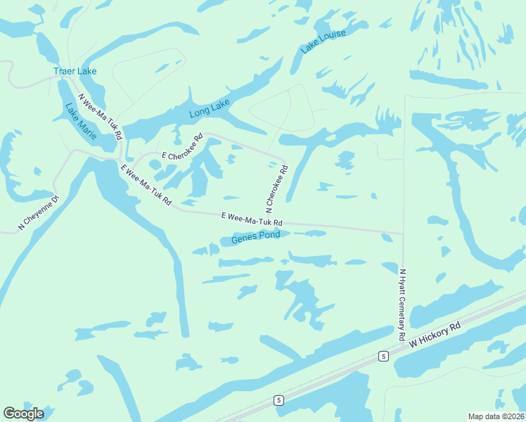 map of restaurants, bars, coffee shops, grocery stores, and more near 23000-23072 North Cherokee Road in Cuba