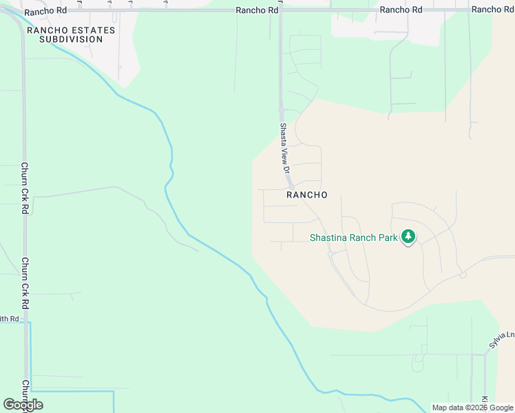 map of restaurants, bars, coffee shops, grocery stores, and more near 5500 Shasta Avenue in Redding