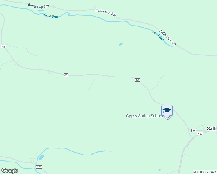 map of restaurants, bars, coffee shops, grocery stores, and more near 6610 County Road 68 in Millersburg