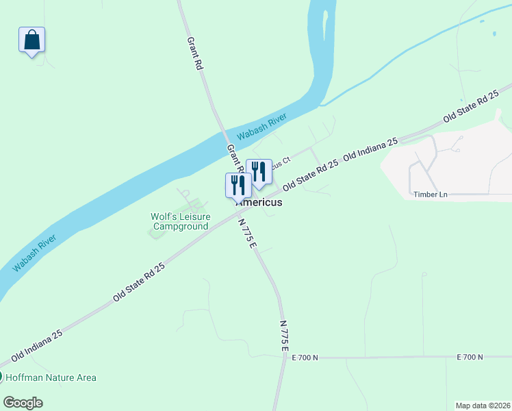 map of restaurants, bars, coffee shops, grocery stores, and more near in Americus