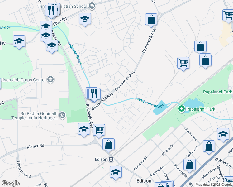 map of restaurants, bars, coffee shops, grocery stores, and more near 138 Jeremy Ct in Middlesex