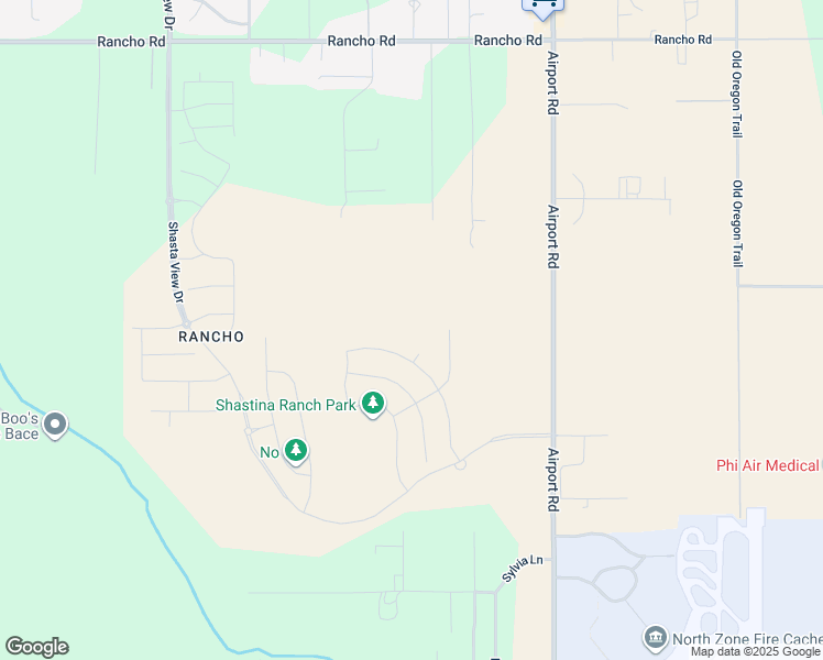 map of restaurants, bars, coffee shops, grocery stores, and more near 3254 Lemurian Road in Redding