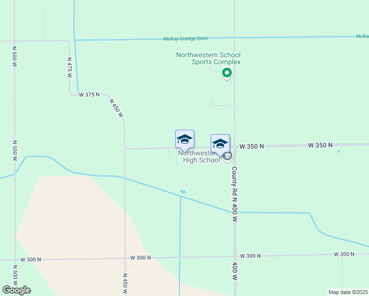 map of restaurants, bars, coffee shops, grocery stores, and more near 4223 West 350 North in Kokomo