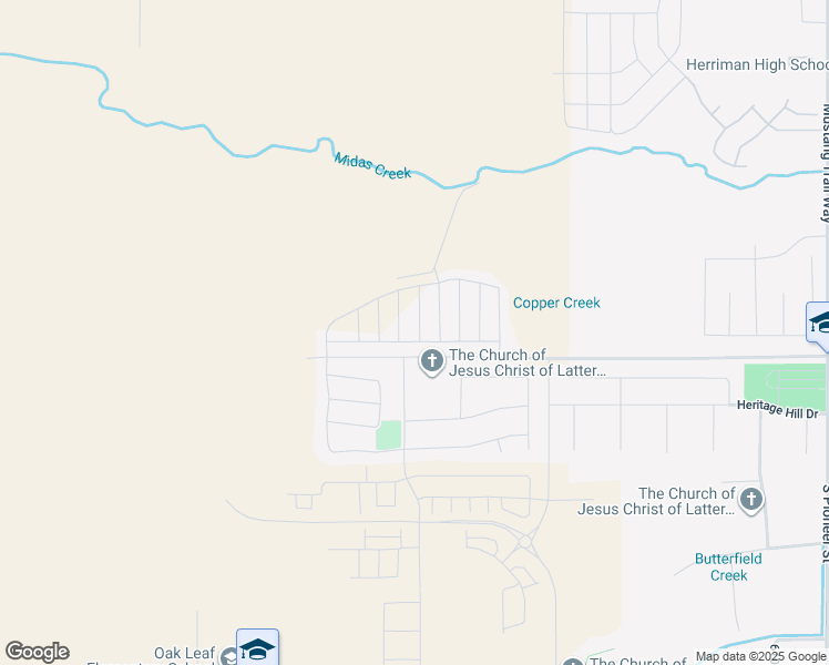 map of restaurants, bars, coffee shops, grocery stores, and more near 12428 South Oceanside Drive in Riverton