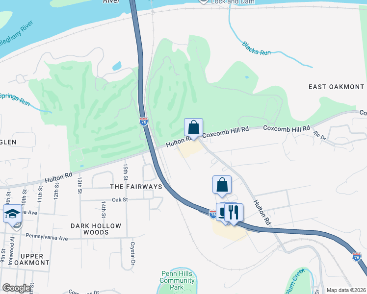 map of restaurants, bars, coffee shops, grocery stores, and more near 2 Eastern Avenue in Verona