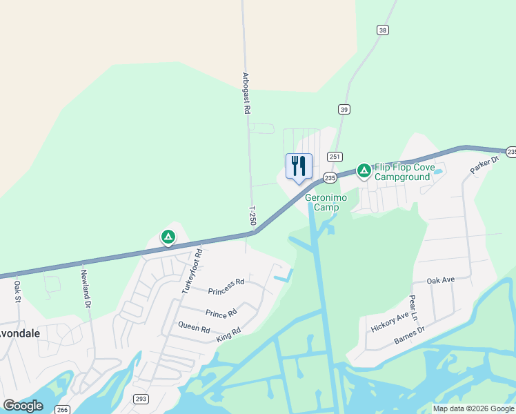 map of restaurants, bars, coffee shops, grocery stores, and more near 11262 Township Road 250 in Lakeview