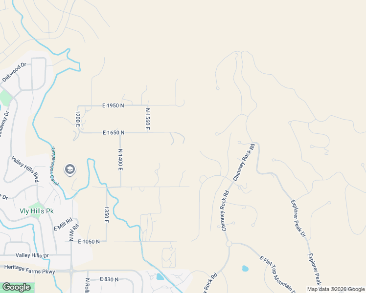 map of restaurants, bars, coffee shops, grocery stores, and more near 1760 East 1650 North in Heber City