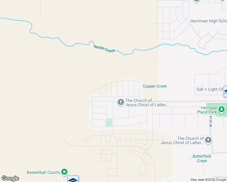map of restaurants, bars, coffee shops, grocery stores, and more near 12428 South Oceanside Drive in Riverton