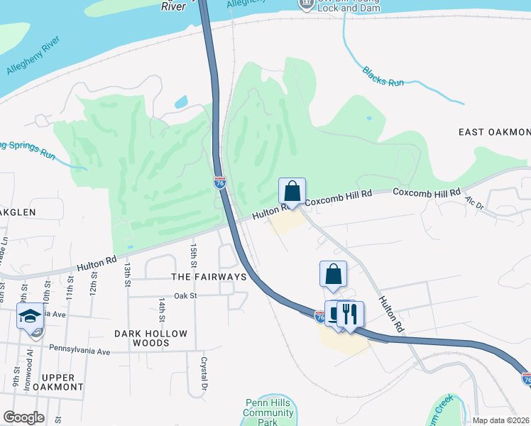 map of restaurants, bars, coffee shops, grocery stores, and more near 2 Eastern Avenue in Verona