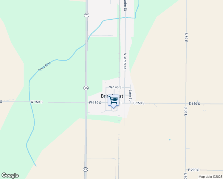 map of restaurants, bars, coffee shops, grocery stores, and more near 100-198 W Wabash St in Carroll