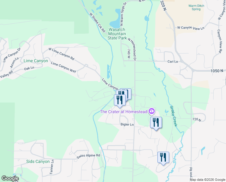 map of restaurants, bars, coffee shops, grocery stores, and more near 874 Schneitter Circle in Midway