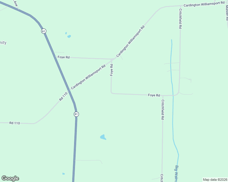 map of restaurants, bars, coffee shops, grocery stores, and more near 4739 Township Road 111 in Mount Gilead