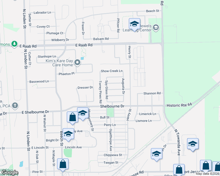 map of restaurants, bars, coffee shops, grocery stores, and more near 1014 Sawgrass Drive in Normal