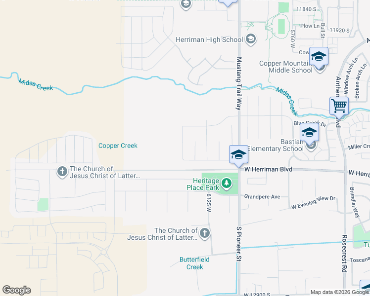 map of restaurants, bars, coffee shops, grocery stores, and more near in Riverton