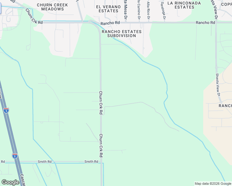 map of restaurants, bars, coffee shops, grocery stores, and more near 6456 Churn Creek Road in Redding