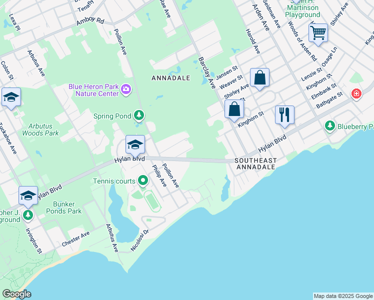 map of restaurants, bars, coffee shops, grocery stores, and more near in Staten Island