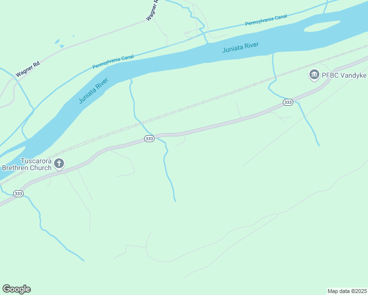 map of restaurants, bars, coffee shops, grocery stores, and more near 17560 Pennsylvania 333 in Port Royal
