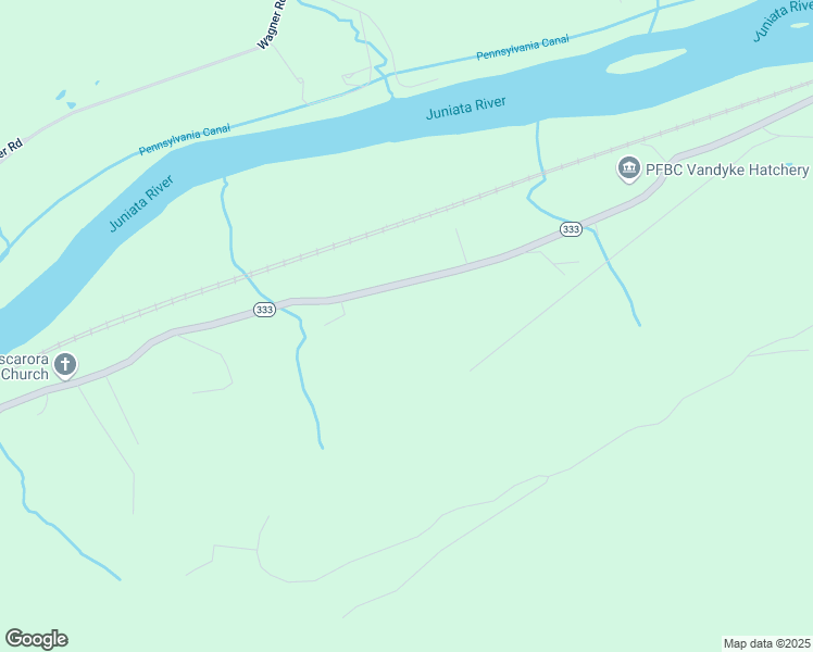 map of restaurants, bars, coffee shops, grocery stores, and more near 17674 Pennsylvania 333 in Port Royal