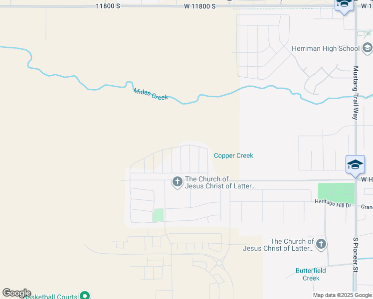 map of restaurants, bars, coffee shops, grocery stores, and more near 12284 South Xander Lane in Herriman