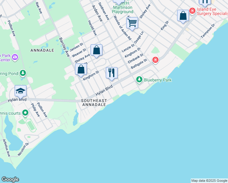 map of restaurants, bars, coffee shops, grocery stores, and more near 472 Holdridge Avenue in Staten Island