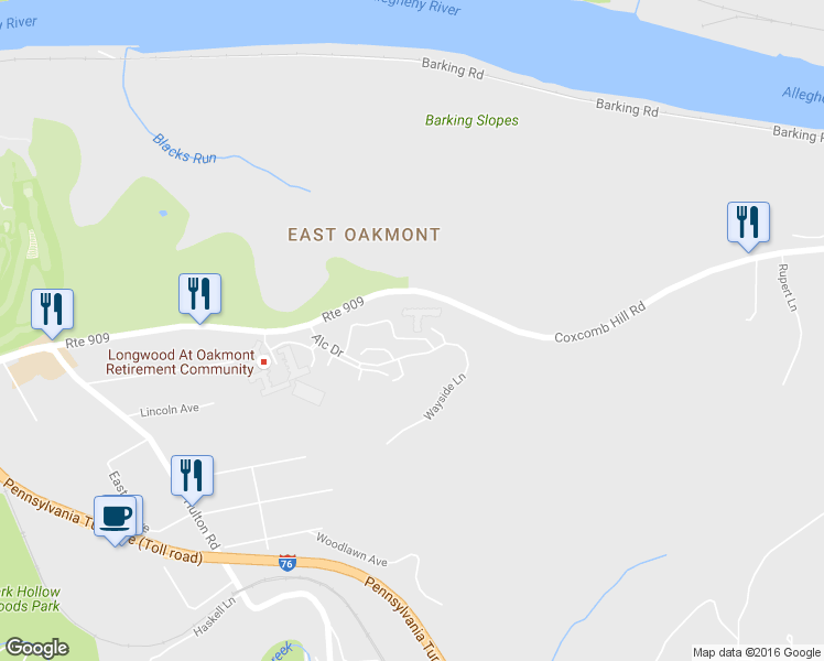 map of restaurants, bars, coffee shops, grocery stores, and more near 37 Winding Way in Verona