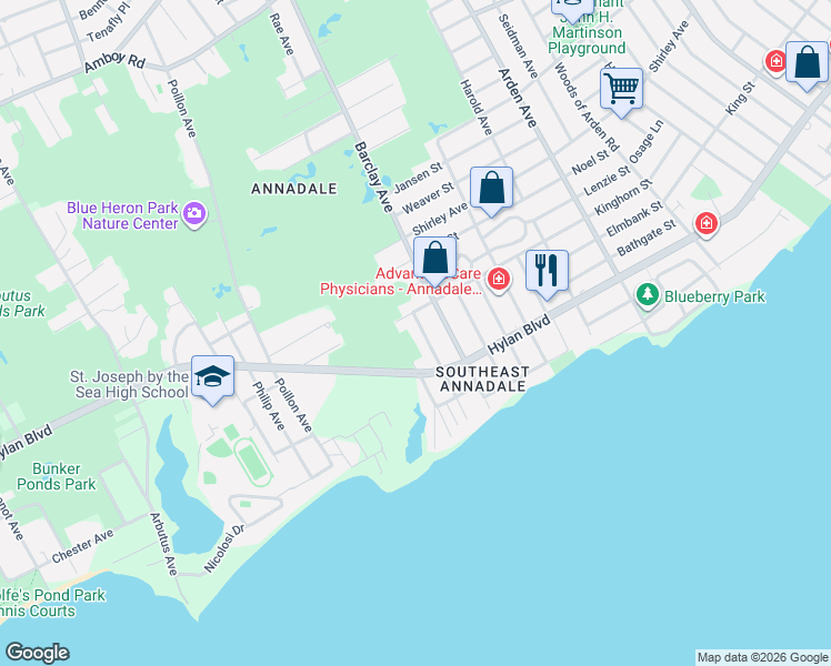 map of restaurants, bars, coffee shops, grocery stores, and more near 357 Kinghorn Street in Staten Island