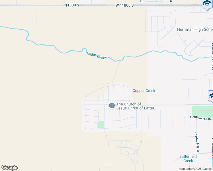 map of restaurants, bars, coffee shops, grocery stores, and more near 6636 Ipswitch Way in Herriman