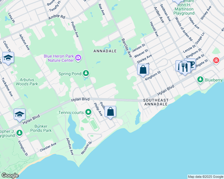 map of restaurants, bars, coffee shops, grocery stores, and more near 37 Newton Street in Staten Island