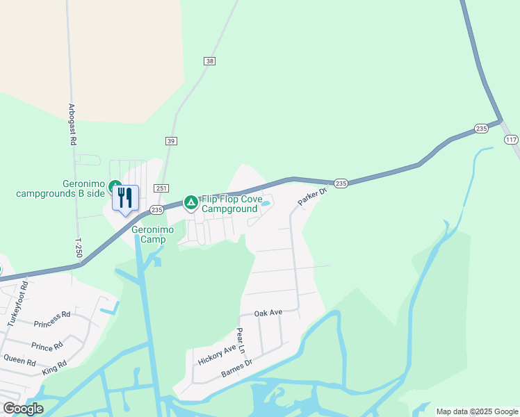 map of restaurants, bars, coffee shops, grocery stores, and more near Tammi's Mobile Village in Logan County