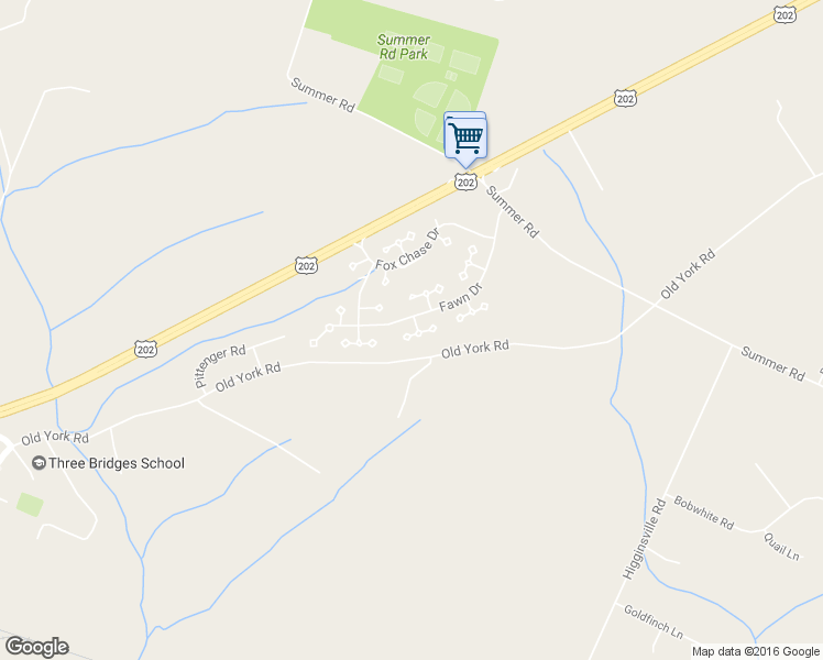 map of restaurants, bars, coffee shops, grocery stores, and more near 257 Kingbird Court in Readington Township