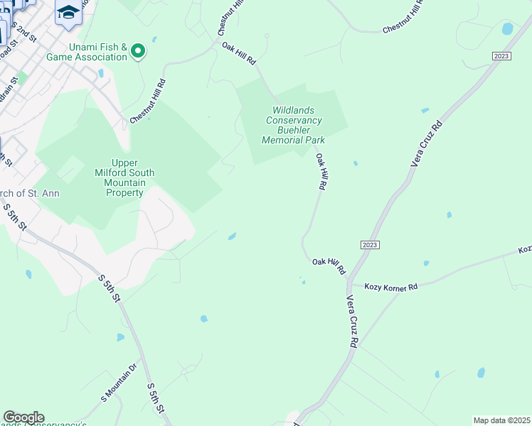 map of restaurants, bars, coffee shops, grocery stores, and more near 4551 Oak Hill Road in Emmaus