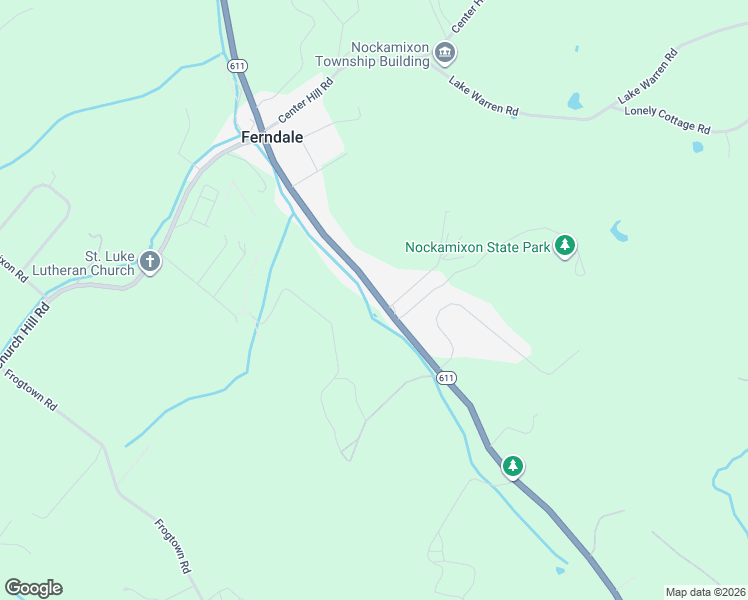 map of restaurants, bars, coffee shops, grocery stores, and more near 9039 Easton Road in Ferndale