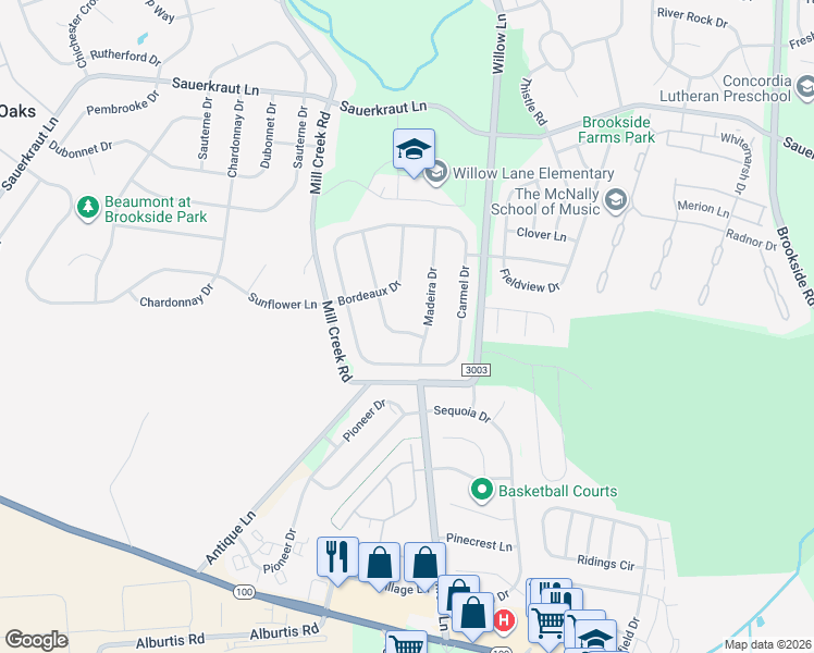 map of restaurants, bars, coffee shops, grocery stores, and more near 2241 Burgundy Drive in Macungie
