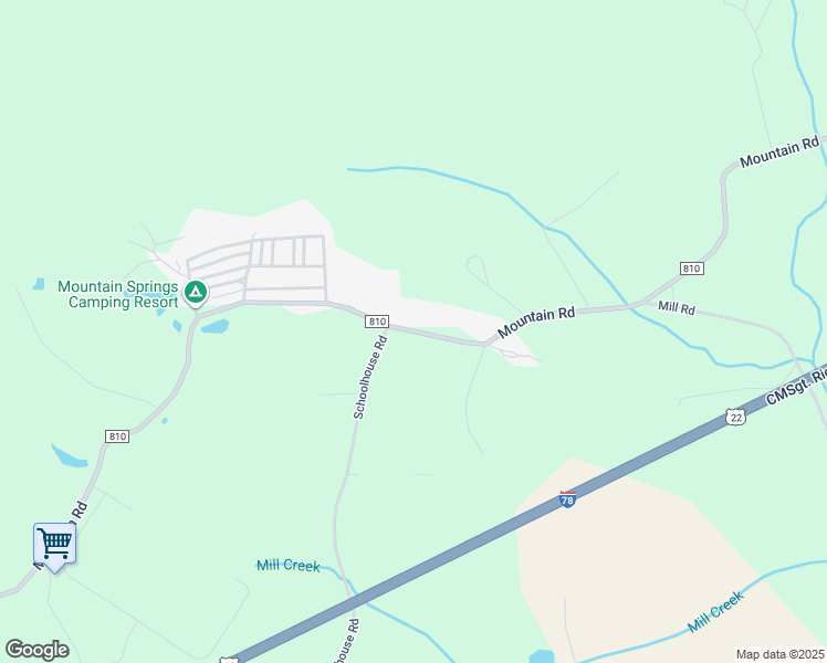 map of restaurants, bars, coffee shops, grocery stores, and more near 3384 Mountain Road in Hamburg