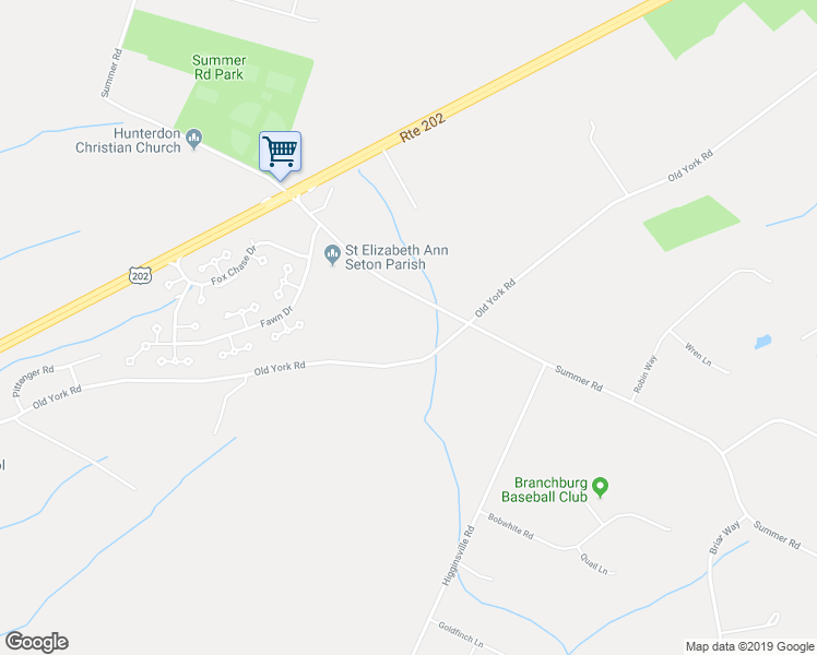 map of restaurants, bars, coffee shops, grocery stores, and more near 561 Old York Road in Readington Township