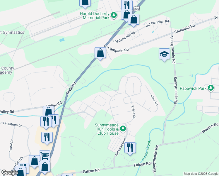 map of restaurants, bars, coffee shops, grocery stores, and more near 211 U.S. 206 in Hillsborough Township