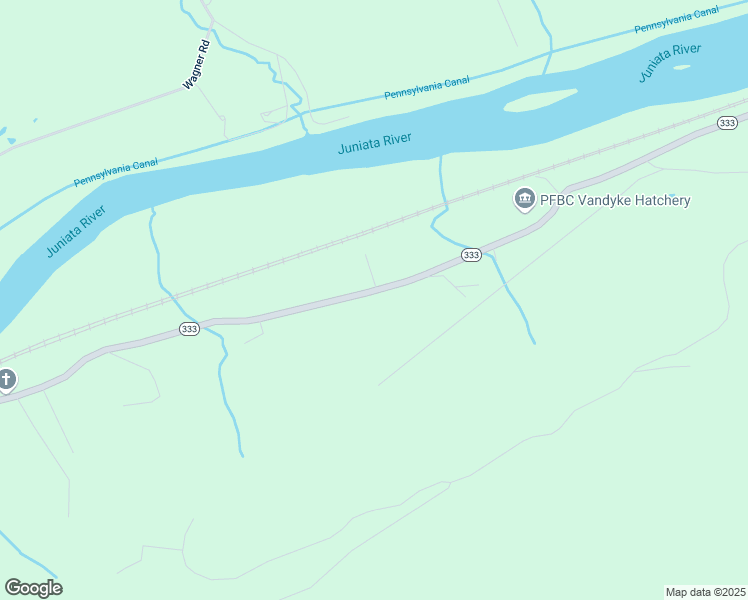 map of restaurants, bars, coffee shops, grocery stores, and more near 17820 Pennsylvania 333 in Port Royal
