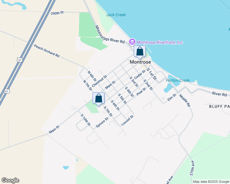 map of restaurants, bars, coffee shops, grocery stores, and more near 511 Cedar Street in Montrose